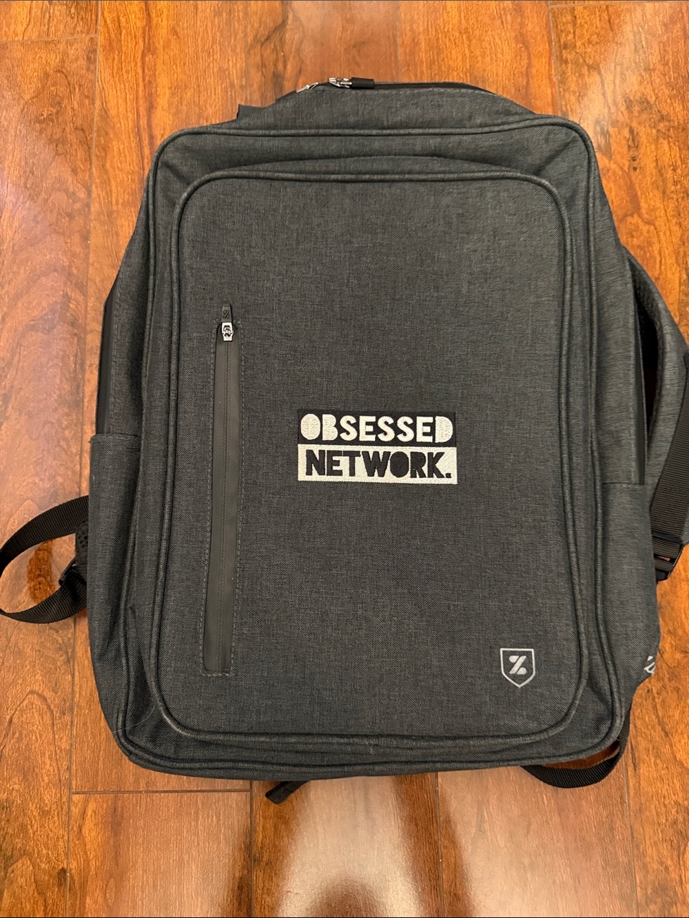 Susa Gray Travel Backpack obsessed Network branded